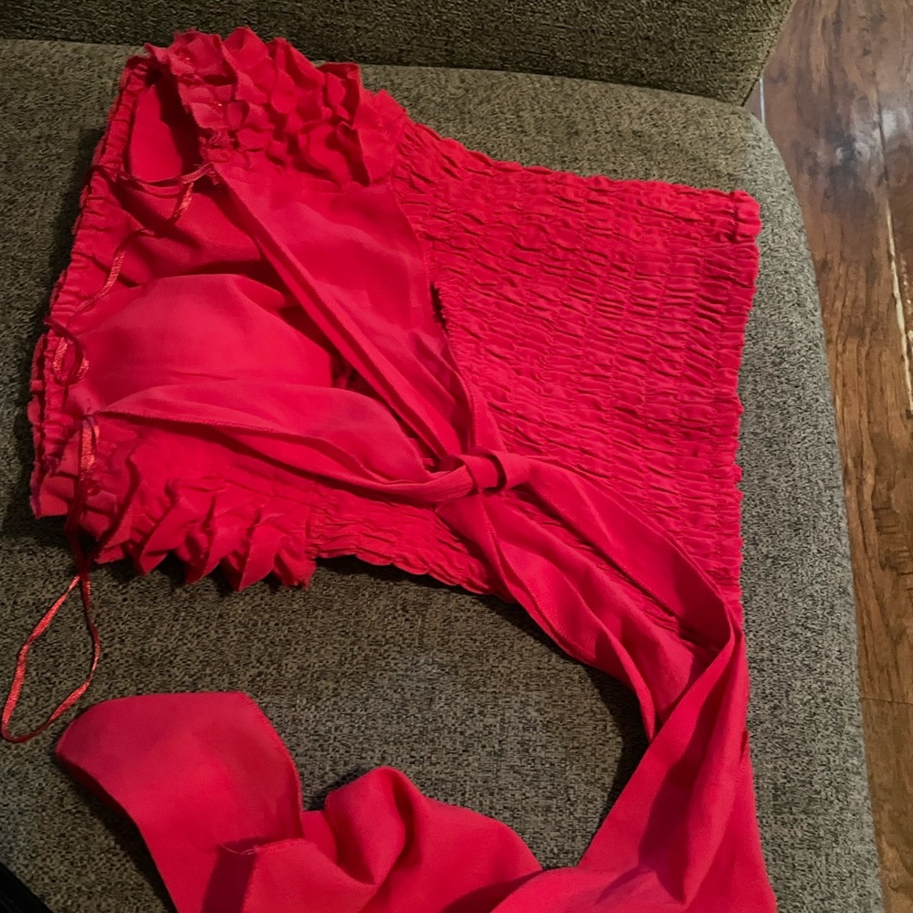 Strapless top